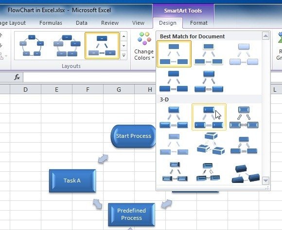 Microsoft Flow Chart Excel