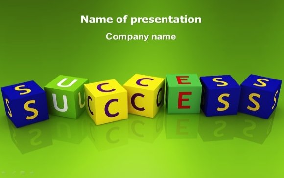 Success Presentation Template by PPTStar