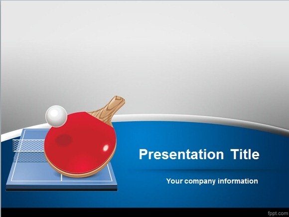 Free Table Tennis Powerpoint Template