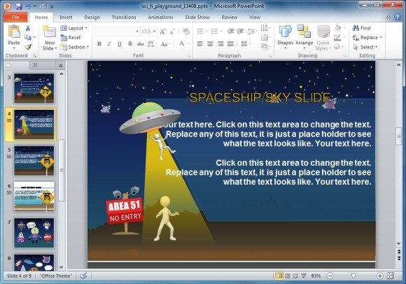 Aliens PowerPoint Template