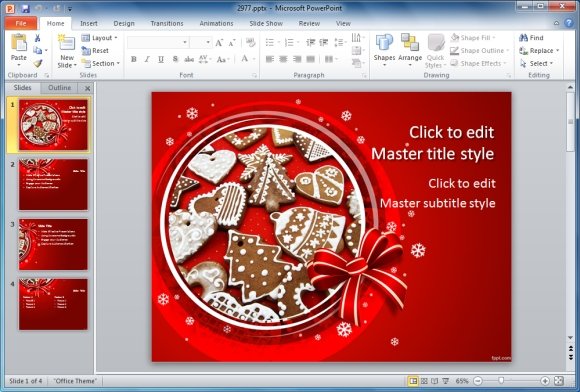 Christmas Baking Template For PowerPoint