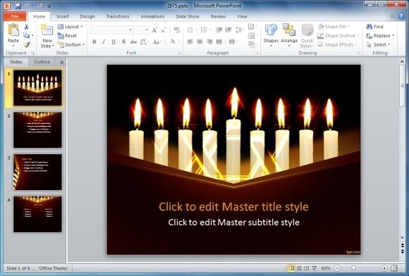Free Hanukkah PowerPoint Template