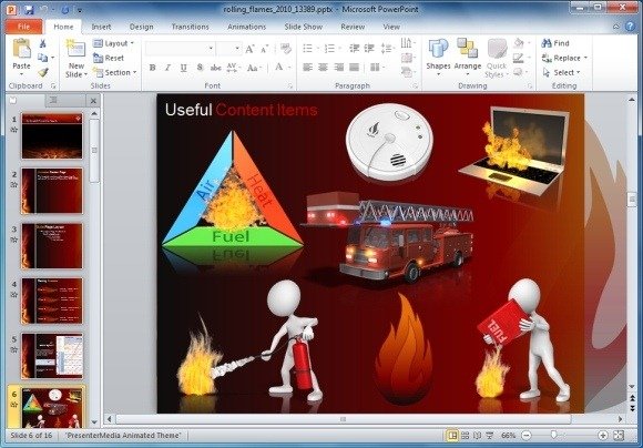 Rolling Flames Clipart