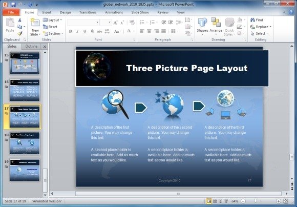 Three Picture Technology Layout