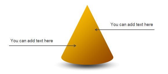 Awesome 3D Cone Diagram for PowerPoint