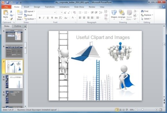 Corporate Ladder Clipart