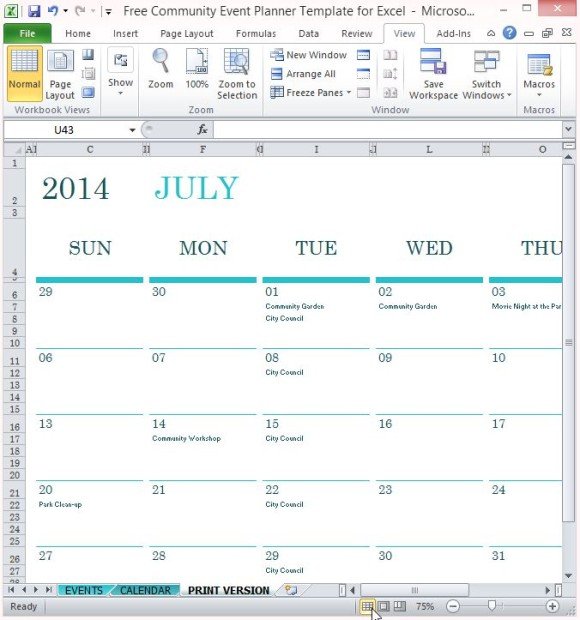 Event Planning Calendar Template from cdn.free-power-point-templates.com