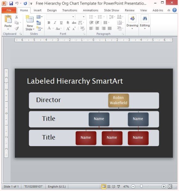 free-hierarchy-org-chart-template-for-powerpoint-presentation-1