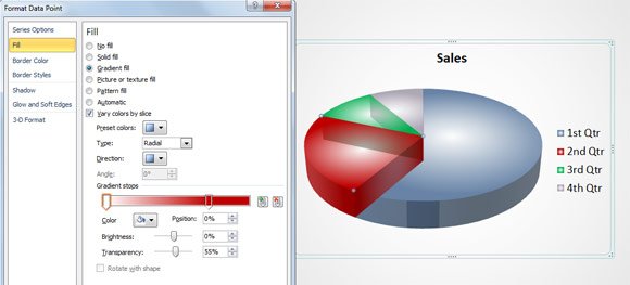 Fill In Pie Chart