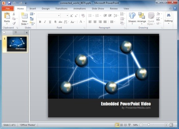 Connected World PowerPoint Template