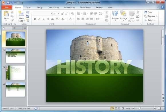 History Education PowerPoint Template