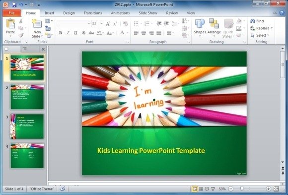Kids Learning PowerPoint Template