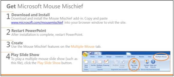 Microsoft Mouse Mischief For PowerPoint