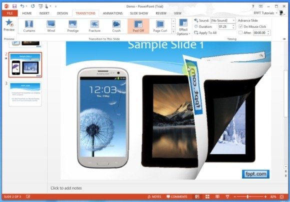 Page Turn Effect in PowerPoint