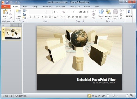 World Server PowerPoint Template