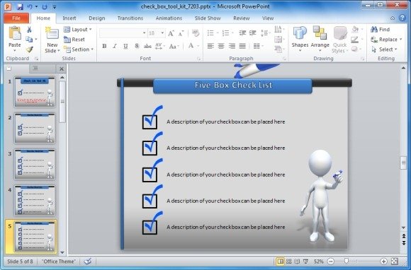 Create Interactive Forms In PowerPoint With Checkbox Template