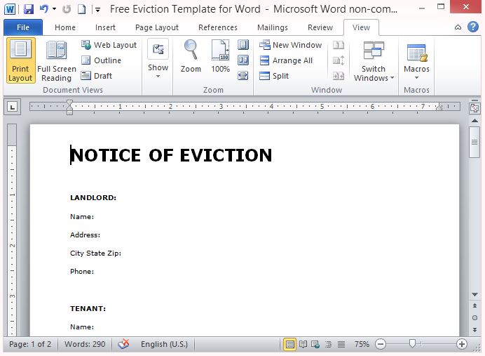 Sample Eviction Letter To Tenant from cdn.free-power-point-templates.com