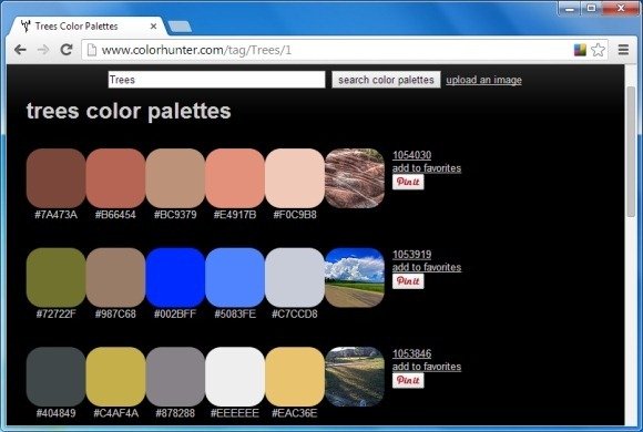 Generating Color Palettes via Flickr