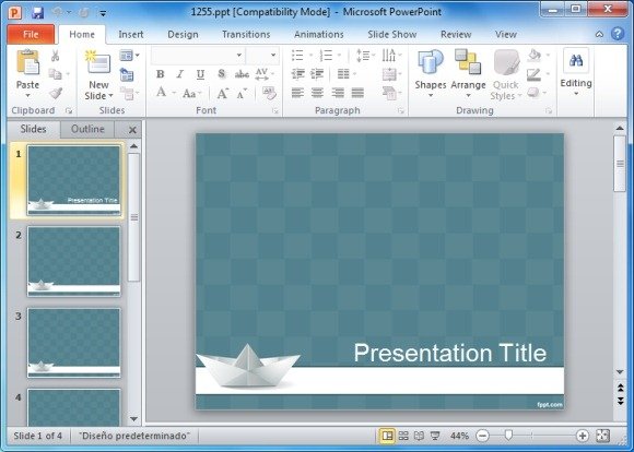 Origami PowerPoint Template