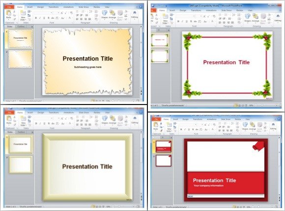 Page Borders For PowerPoint Presentations