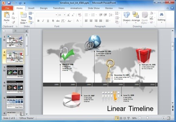 PowerPoint Timeline Toolkit For Making Roadmaps