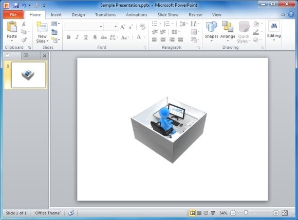 Working In A Box Animated Clipart