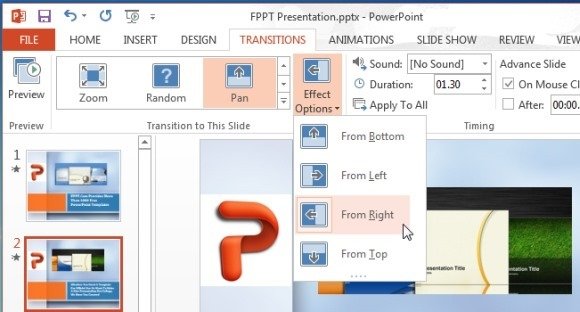 Applying The Camera Pan Effect in PowerPoint