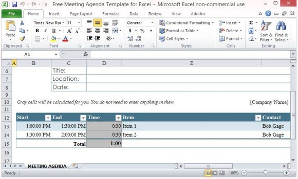 Free Meeting Agenda Template from cdn.free-power-point-templates.com