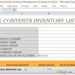 Create a Simple and Standard Inventory List
