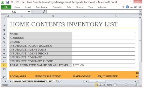 Excel Template Inventory Tracking from cdn.free-power-point-templates.com
