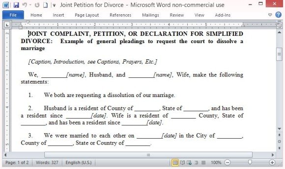 Create a Well-Written and Detailed Joint Petition for Divorce