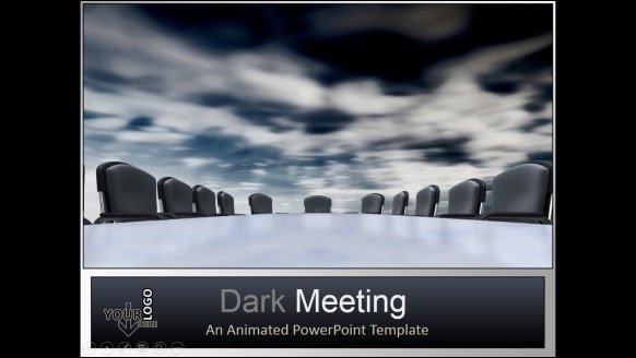 Dark Meeting Video Background