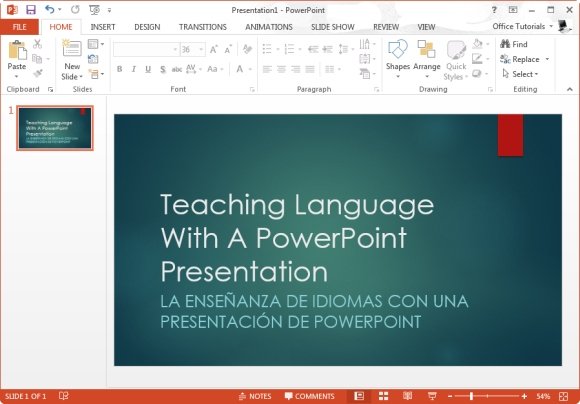 Teaching Language With A Powerpoint Presentation