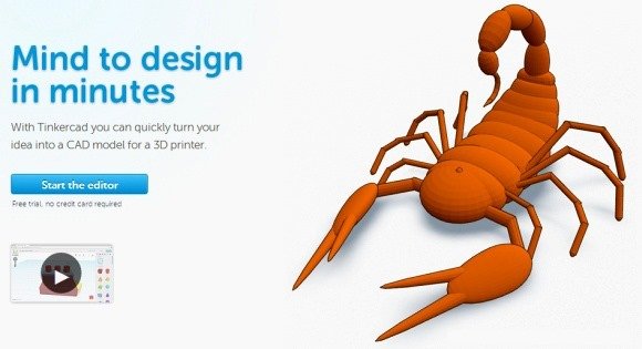 Tinkercad 3D Modeling CAD Web App