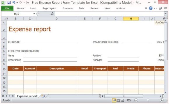 excel report templates