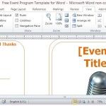Two-fold Event Program Template