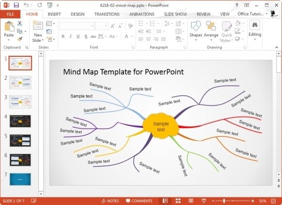 excel mind map template