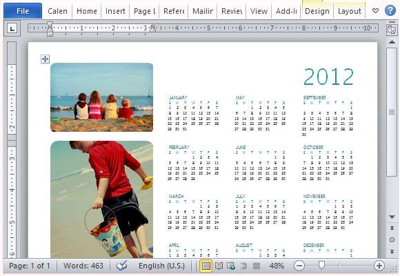 How To Easily Create A Family Photo Calendar in Microsoft Word