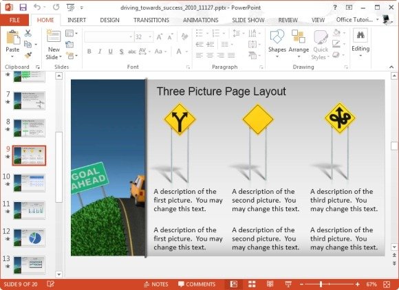 animated success template for microsoft powerpoint 2013