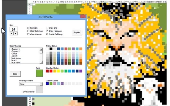 Excel Paint By Numbers Template