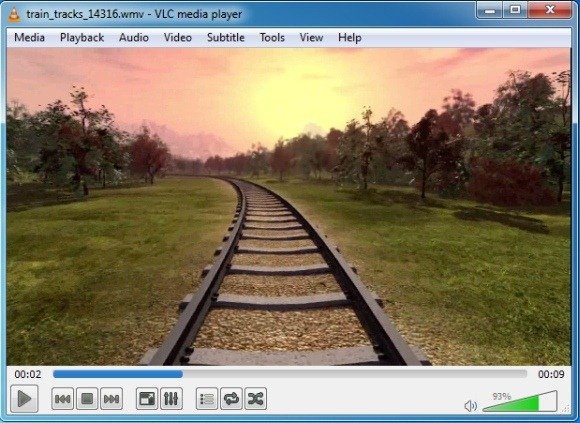 train tracks video animation