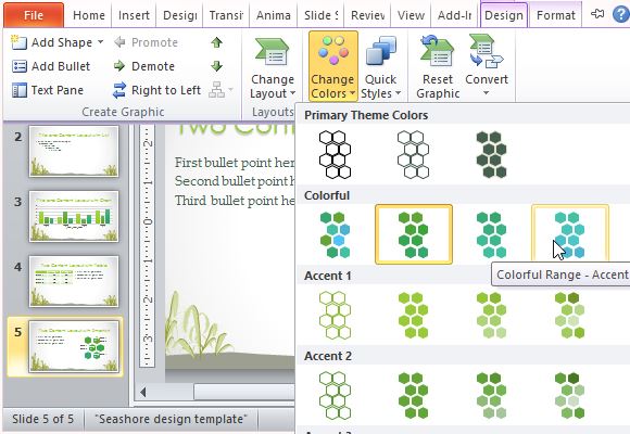 Customizable Sample SmartArt Chart and Tables