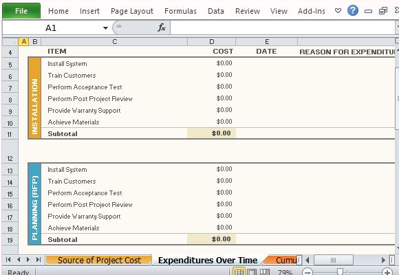 project budget template excel free