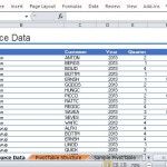 Generate a PivotTable Report from Hundreds of Data
