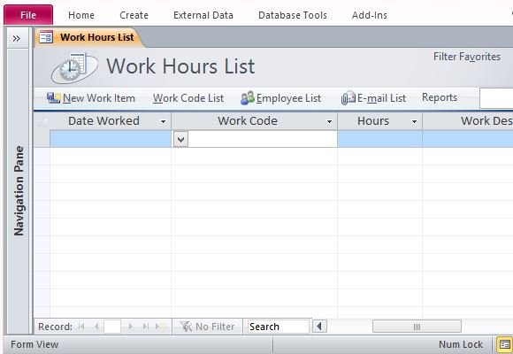 Track Employee Hours With Desktop Time Card Template For Access