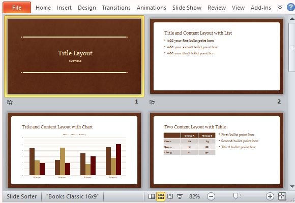 Standard, Timeless Template for All Types of Presentations