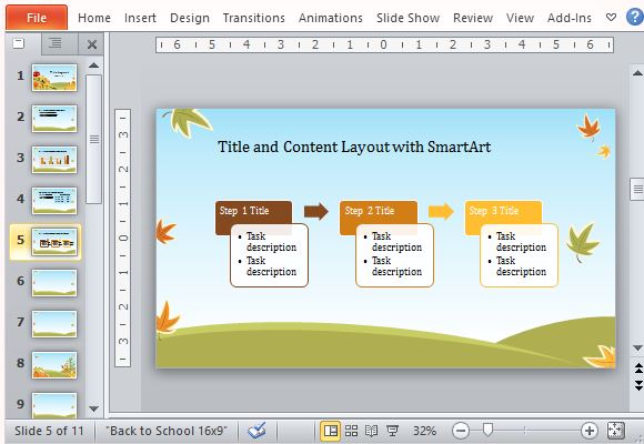 Use Graphs, Charts and SmartArts for Presenting Data