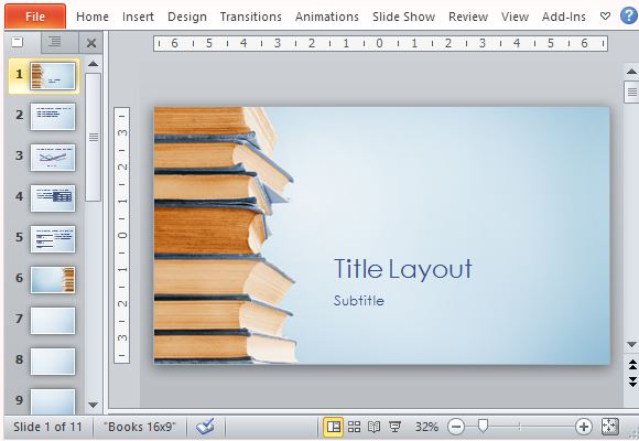 Visually Appealing Template for Book, Publishing and Literary Presentations