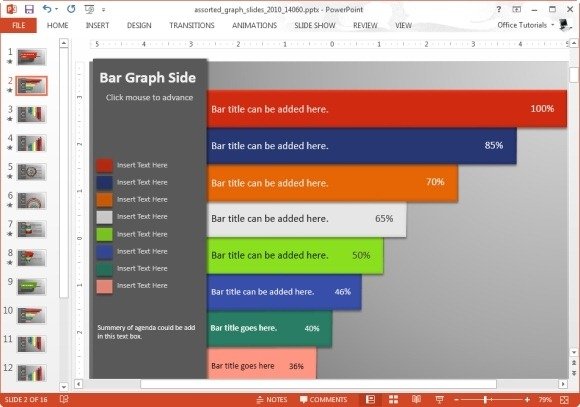 Animated Graph Template For PowerPoint