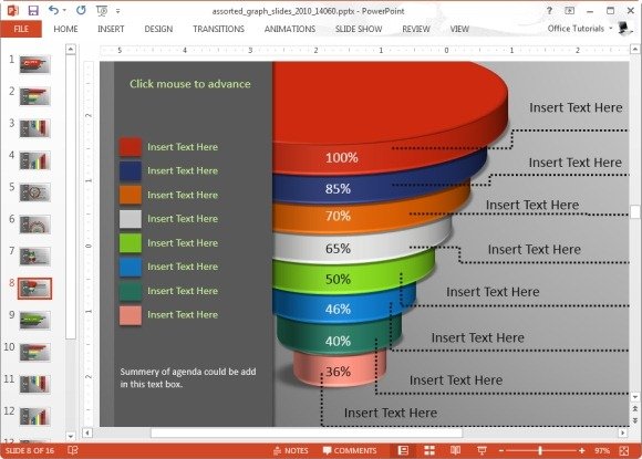 Animated Graph Template For PowerPoint
